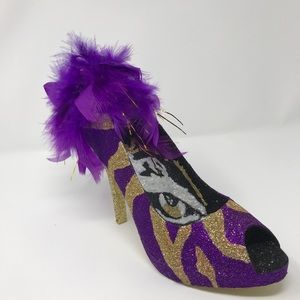 Muses - Tiger - LSU - Designed Heel - Mardi Gras